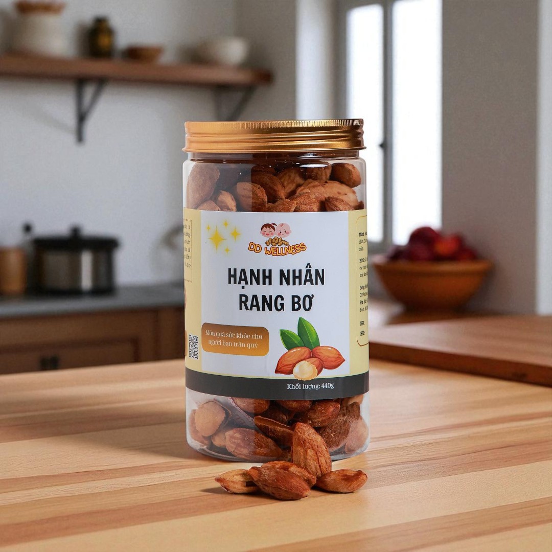 hanh nhan rang bo lon 1-Photoroom Hạnh Nhân Rang Bơ (Hũ Lớn) - Ảnh 1